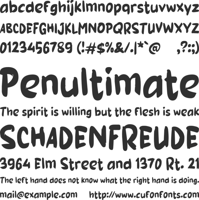 j Just Jumping font preview