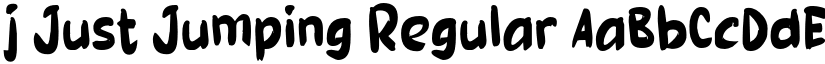 j Just Jumping font download