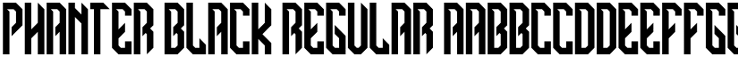 PHANTER BLACK Regular font