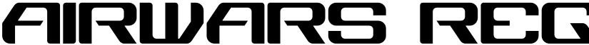 Airwars Regular font