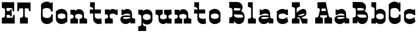 ET_Contrapunto Black font