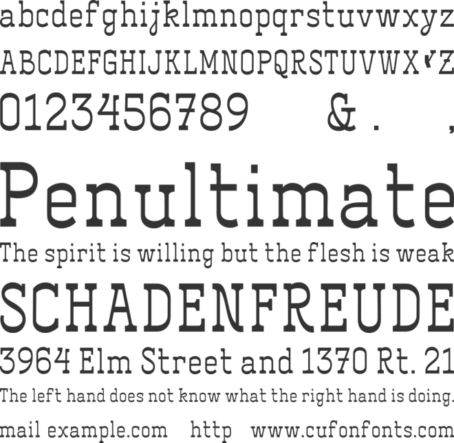 ET_Contrapunto font preview