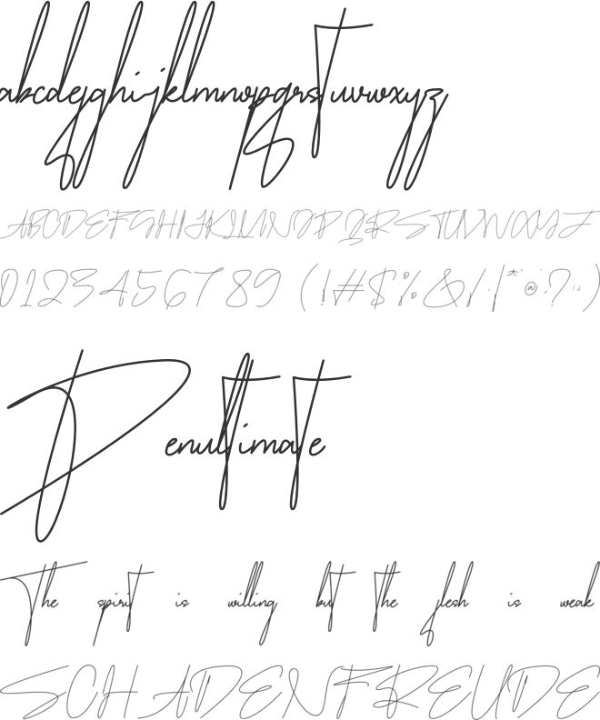 Qentoraga Monoline font preview