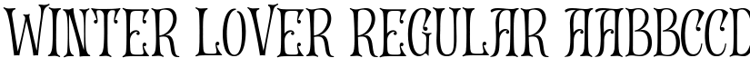 Winter Lover Regular font