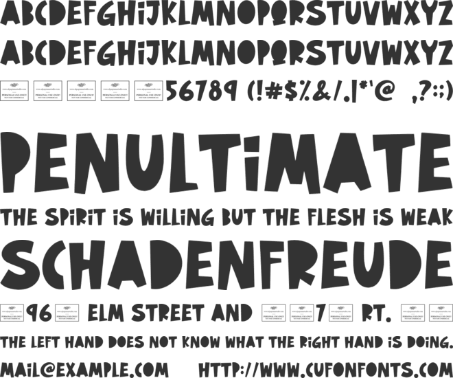 Symbiosis font preview