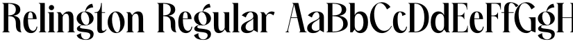 Relington Regular font
