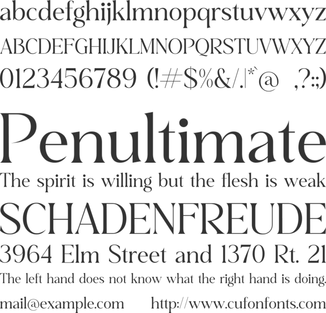 Biospace font preview