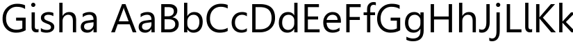Gisha font