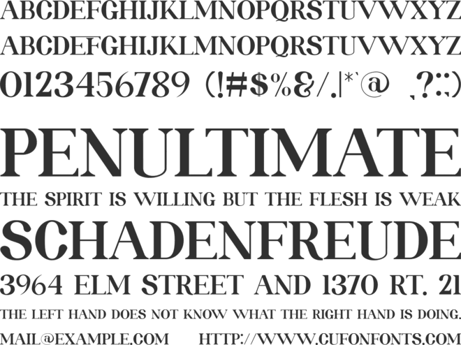 ROLATE font preview