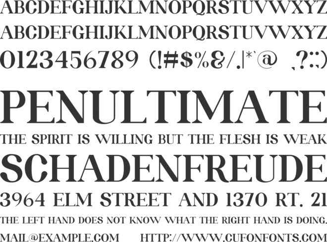 ROLATE font preview