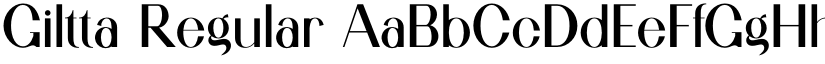 Giltta Regular font