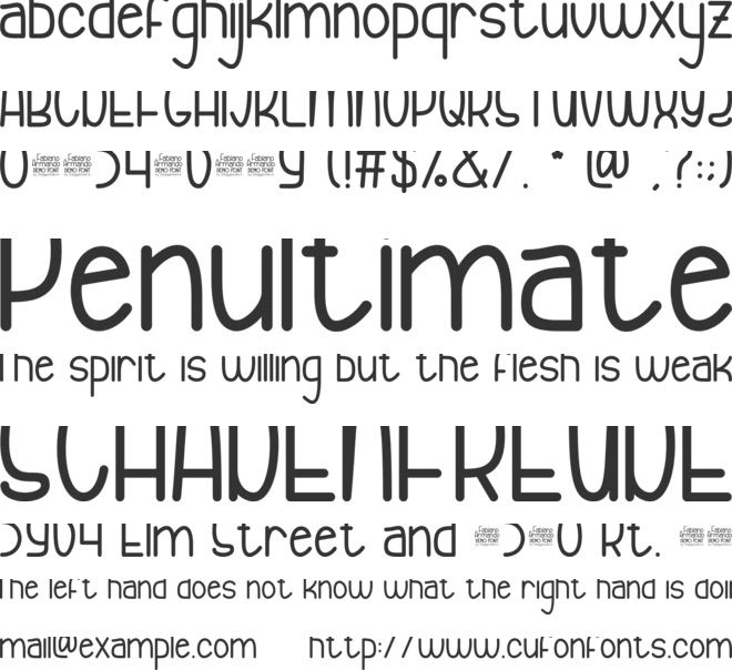 Fabiano Armando font preview