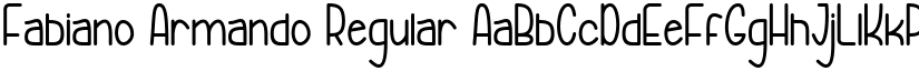Fabiano Armando Regular font