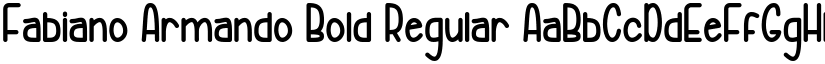Fabiano Armando Bold Regular font
