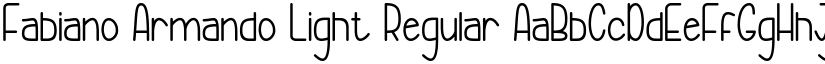 Fabiano Armando Light Regular font