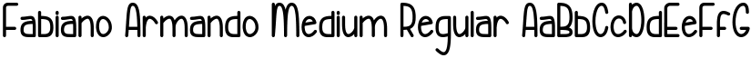 Fabiano Armando Medium Regular font
