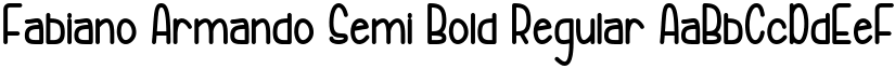Fabiano Armando Semi Bold Regular font