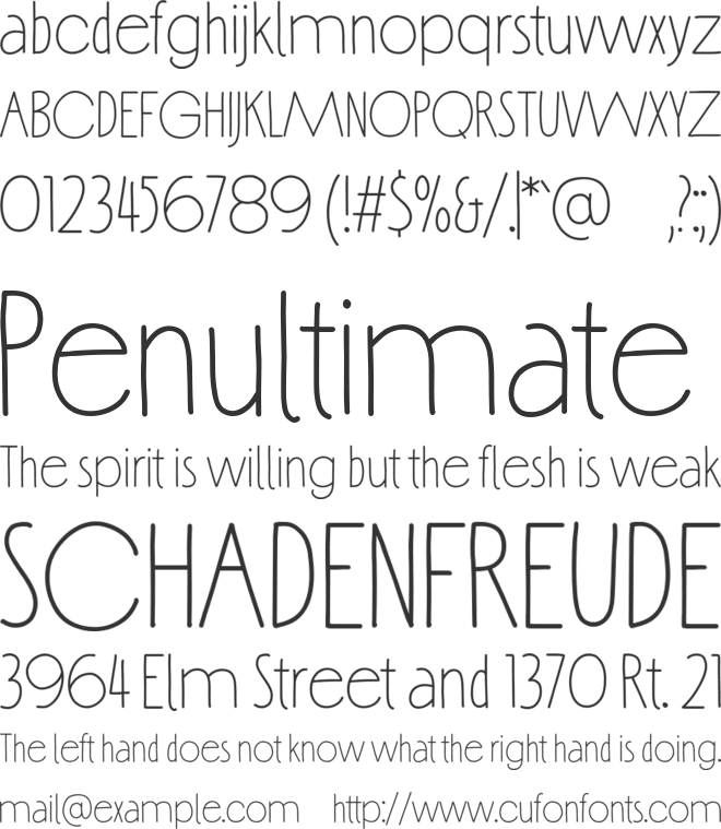 Lacoste font preview