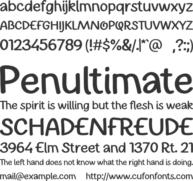 Flowcake font preview