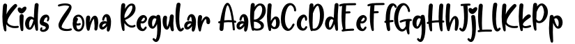 Kids Zona Regular font