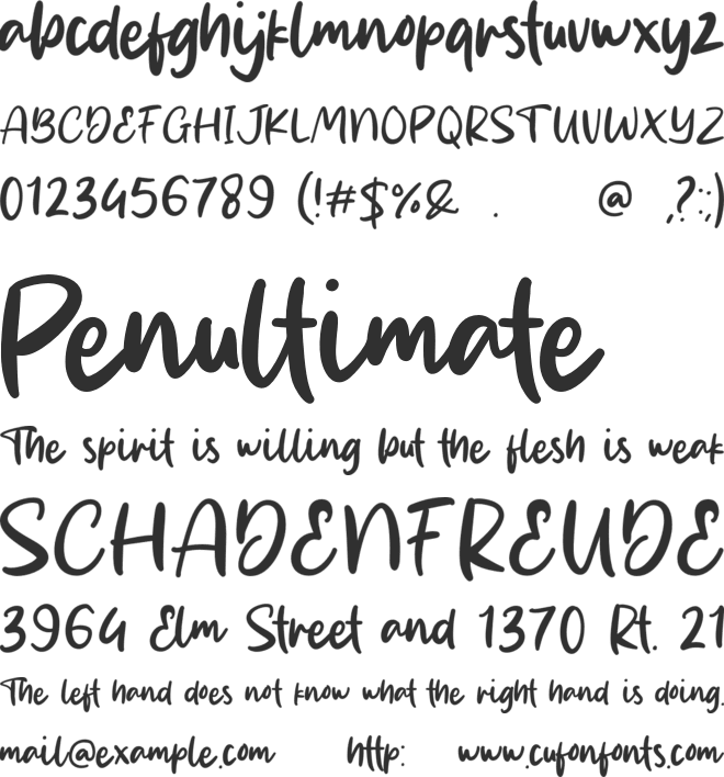 Darwin Smith font preview