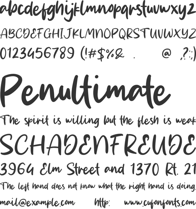 Darwin Smith font preview