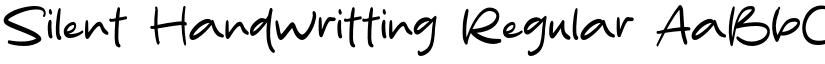 Silent Handwritting Regular font