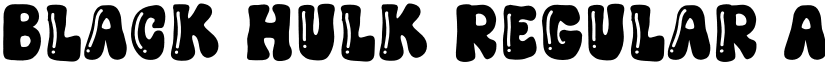 Black Hulk Regular font
