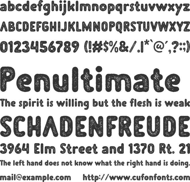 Plopin Rough font preview