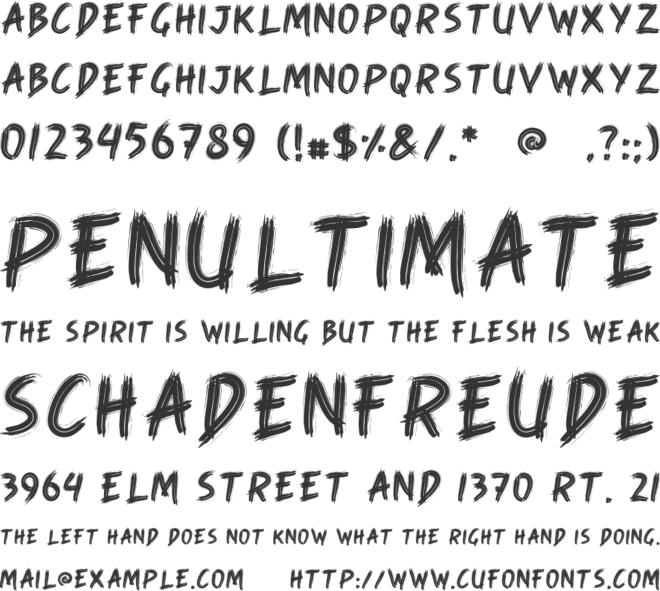 Round Rock font preview