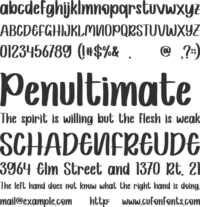 Honey Black - Personal Use font preview
