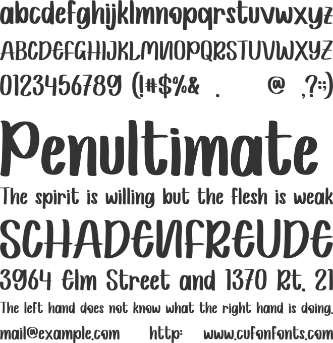 Honey Black - Personal Use font preview