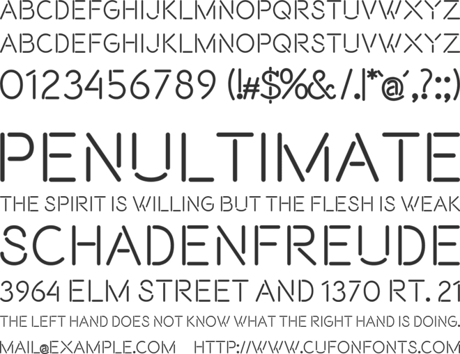 Beon font preview