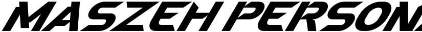 Maszeh Personal Use Regular font