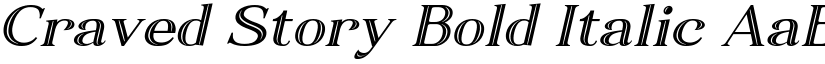 Craved Story Bold Italic font