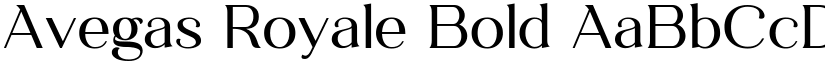 Avegas Royale Bold font