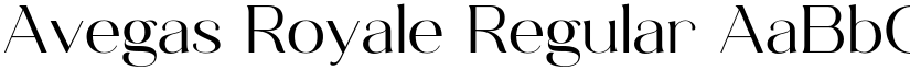 Avegas Royale Regular font