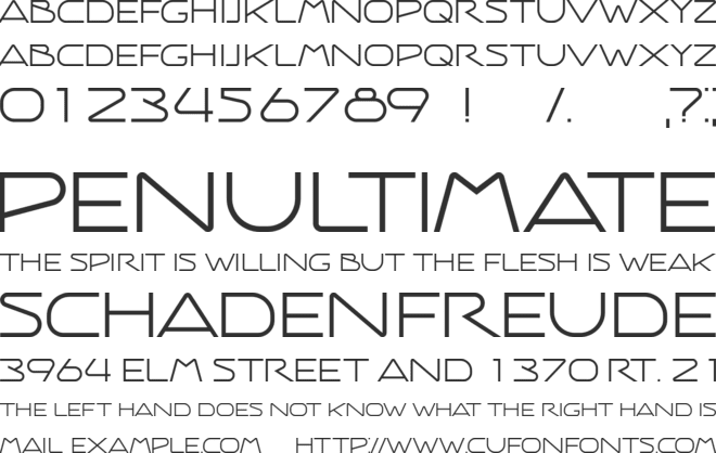 Science And Fiction font preview