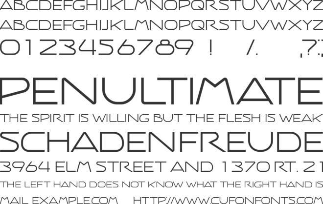 Science And Fiction font preview