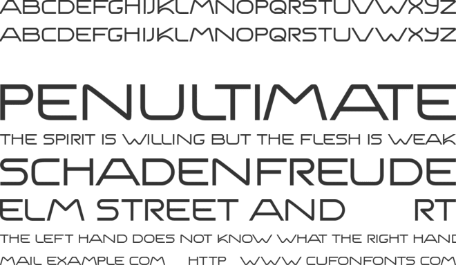 Kamenko font preview