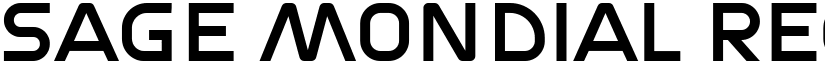 Sage Mondial Regular font
