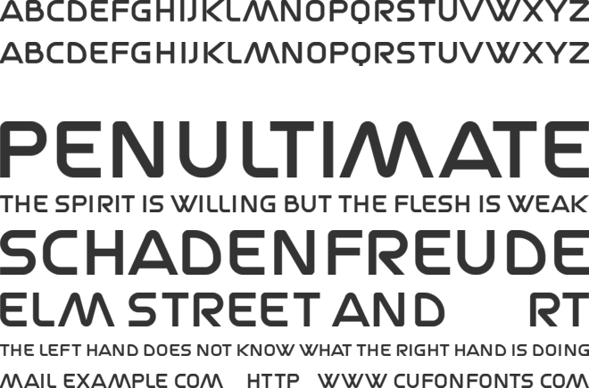 Headwar font preview