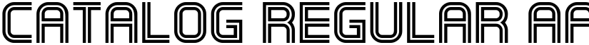 Catalog Regular font