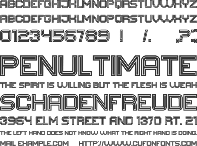 Athletic Shirt font preview