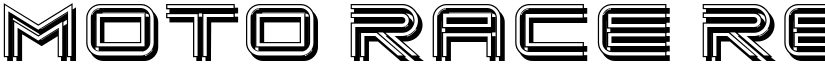 Moto Race Regular font