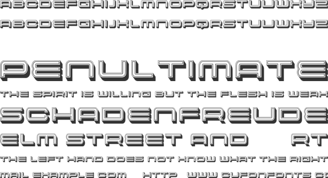 Celebrities font preview