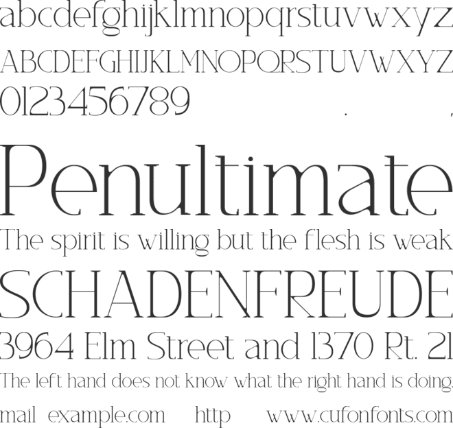Gementine font preview