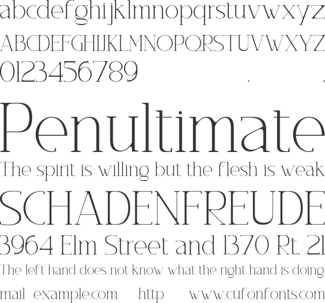 Gementine font preview