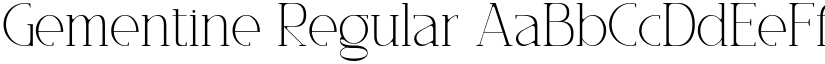 Gementine Regular font