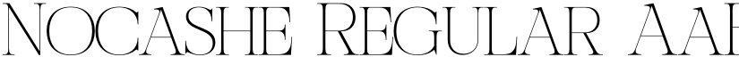 Nocashe Regular font